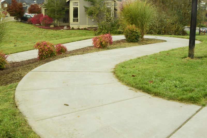 Curved Sidewalk Installation